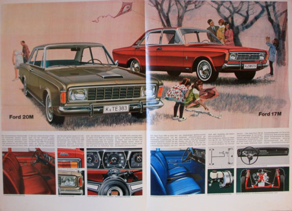 Ford Taunus 17M - 20 M Modelprogram 1967 Carbrochure (10337)